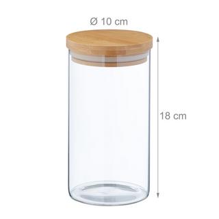 B2X 4 pezzi Barattoli conservazione 1000 ml  