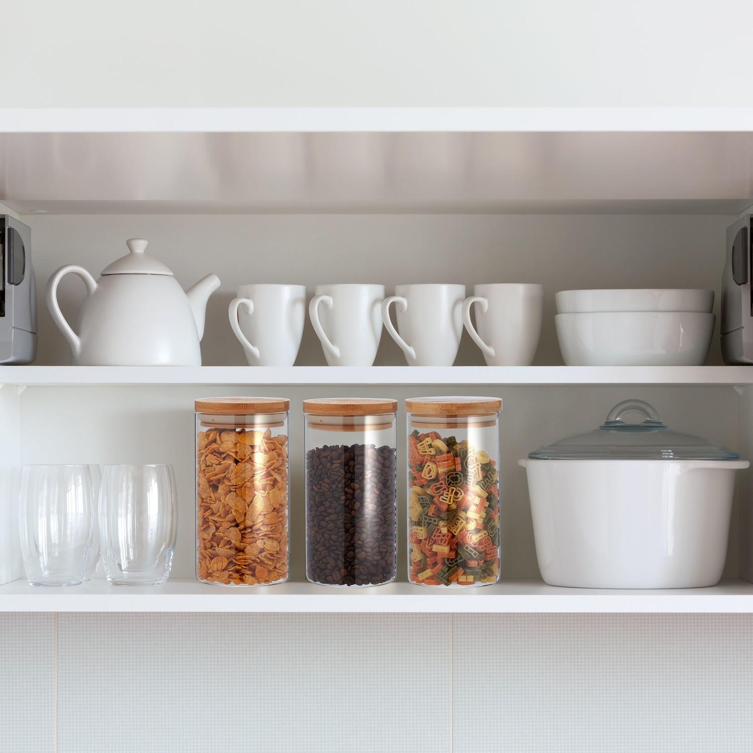 B2X 4 pezzi Barattoli conservazione 1000 ml  