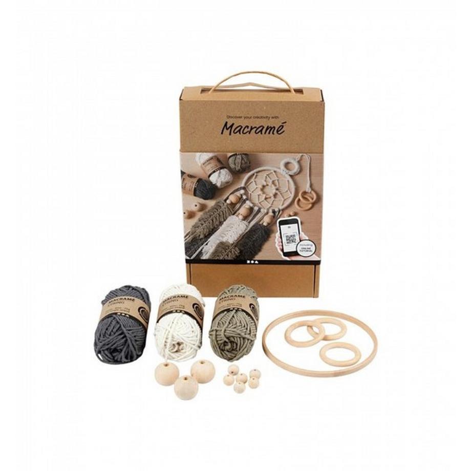 Creativ Company  Bastelset Lernset Macramé 7-teilig 