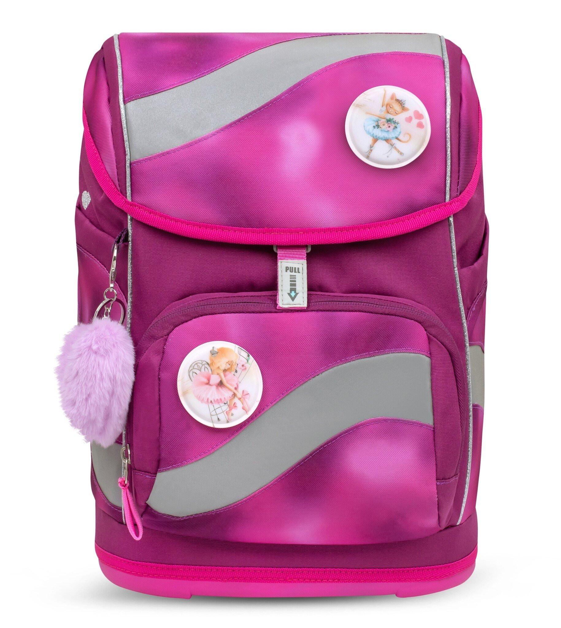 Belmil  SMARTY Schulrucksack 5-teiliges-Set Shiny Pink 