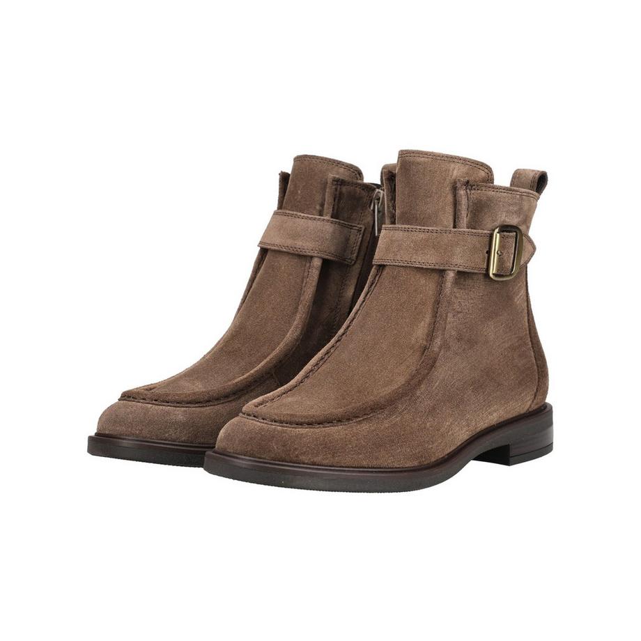 Paul Green Veloursleder Stiefelette mit Schnalle  