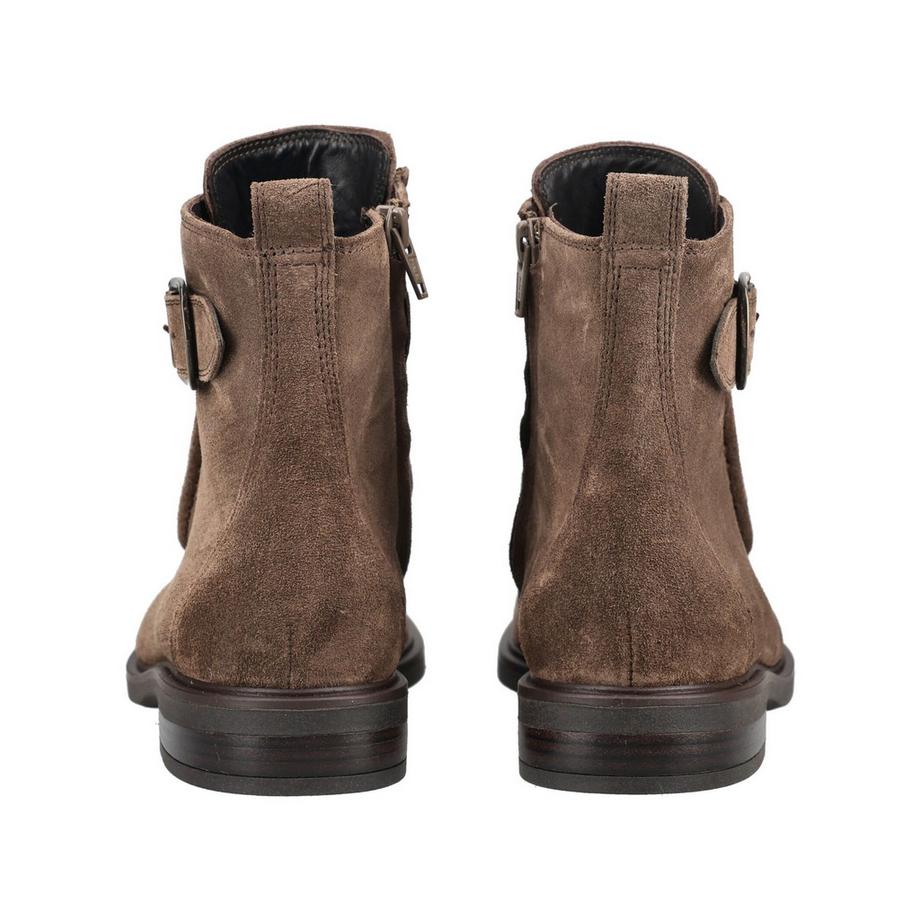 Paul Green Veloursleder Stiefelette mit Schnalle  