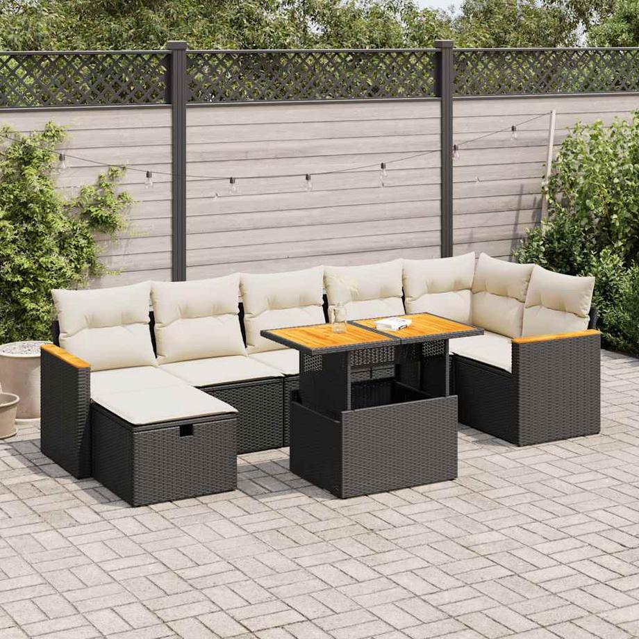 VidaXL set di divani da giardino Polirattan  