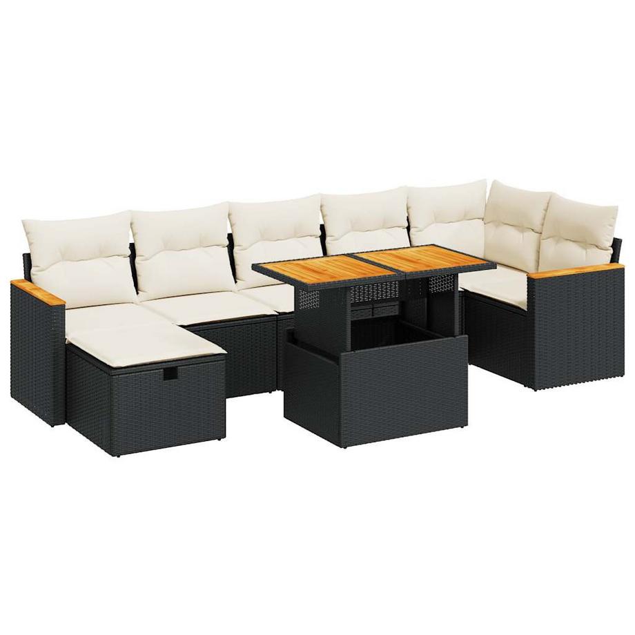 set di divani da giardino Polirattan