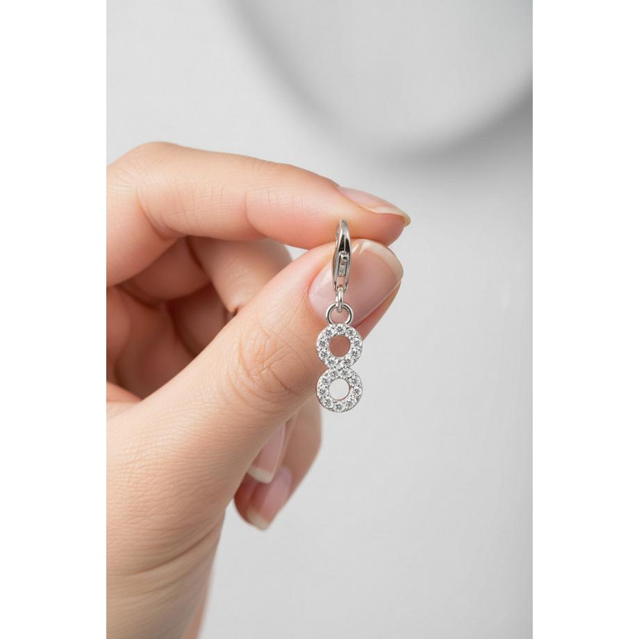 Thomas Sabo  Charm-Anhänger Nummer "8" Zirkonia 