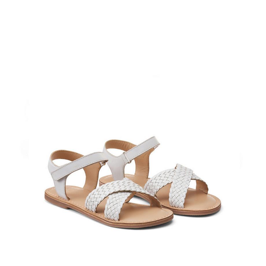 La Redoute Collections Ledersandalen mit geflochtenen Riemen  