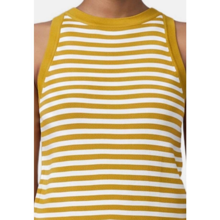Chiara Ferretti Top sans manches à rayures  