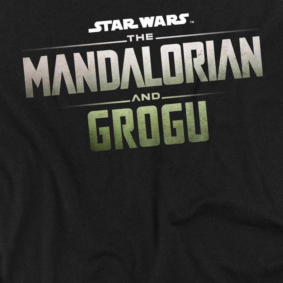 STAR WARS T-Shirt Logo Mandalorian et Grogu  