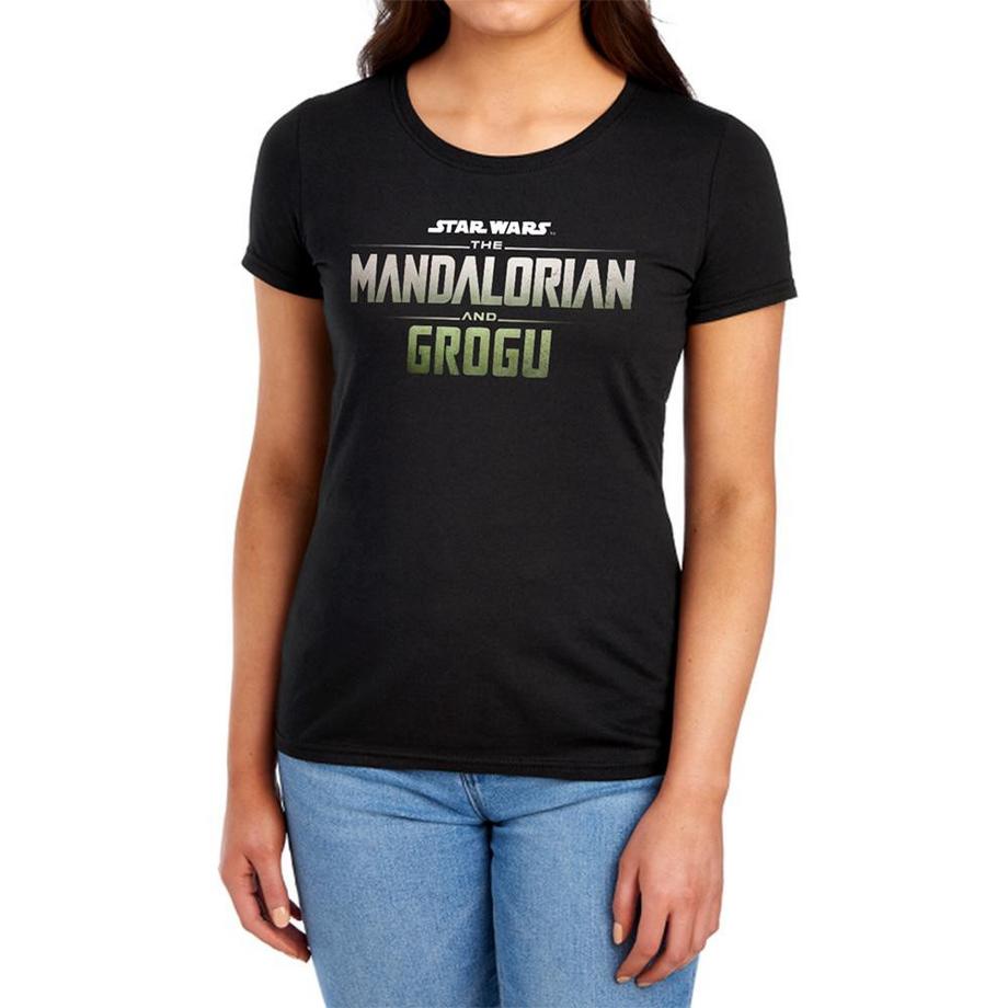 STAR WARS T-Shirt Logo Mandalorian et Grogu  