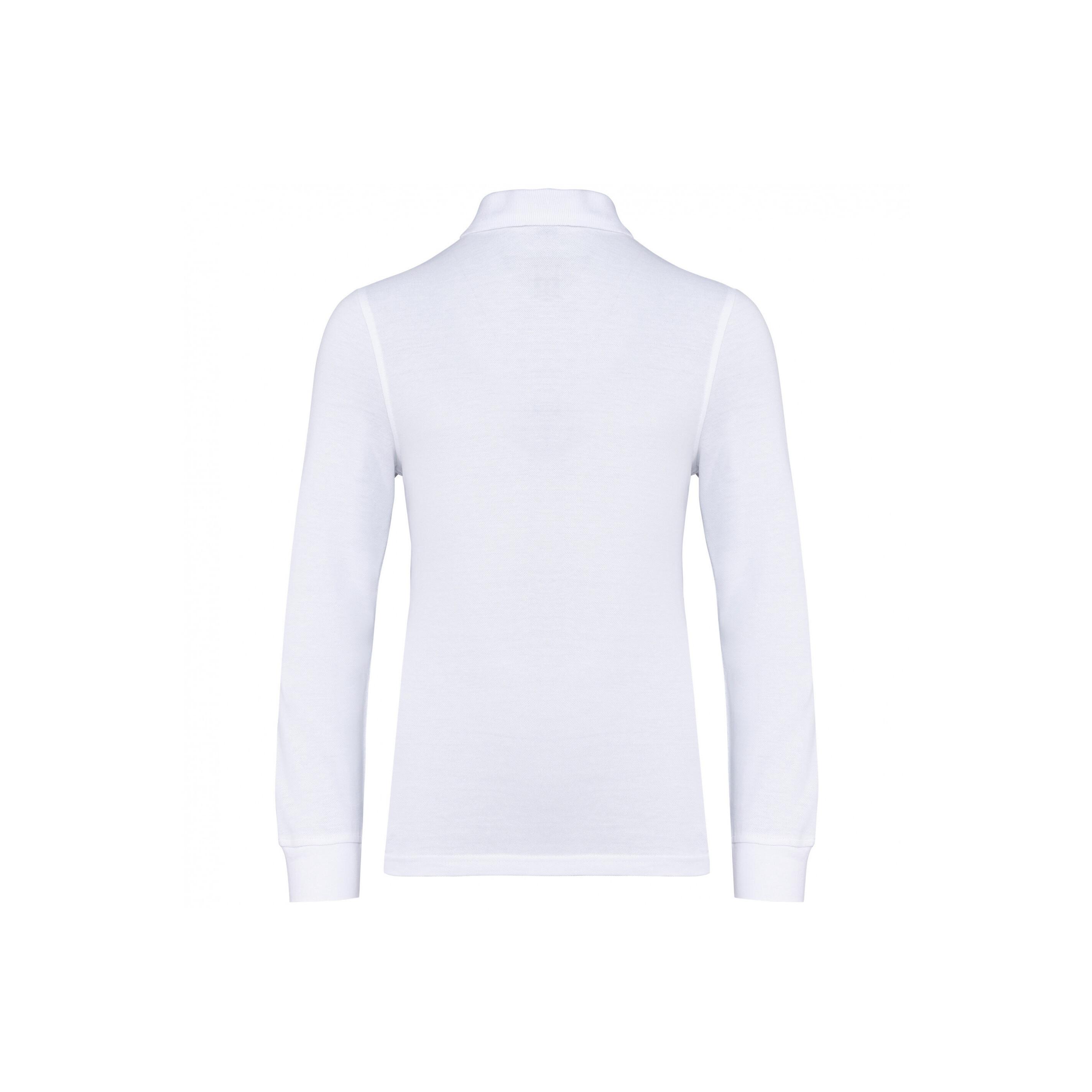 Kariban  langarm polo-shirt kind 