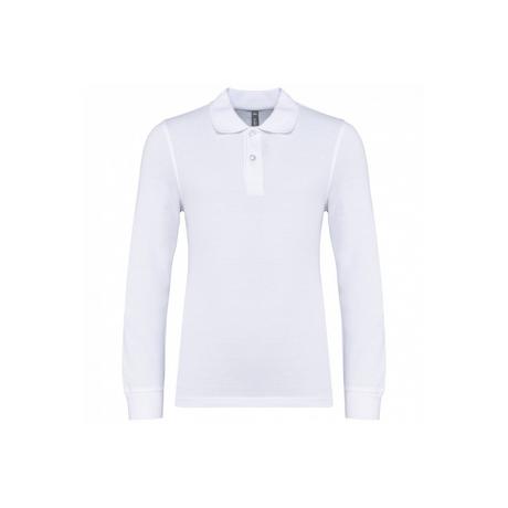 Kariban  langarm polo-shirt kind 