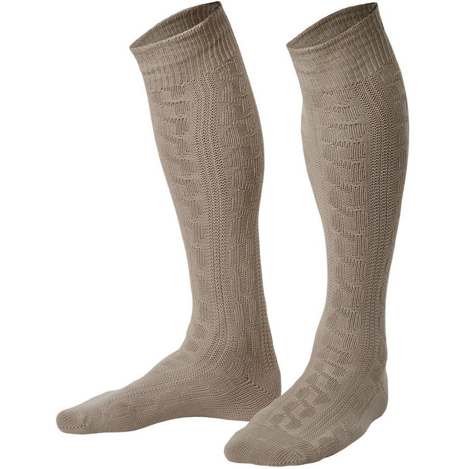 Chaussettes hautes beige