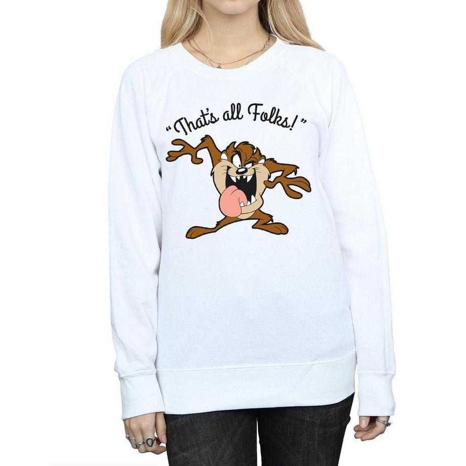 LOONEY TUNES That's All Folks Tasmanischer Teufel Sweatshirt  