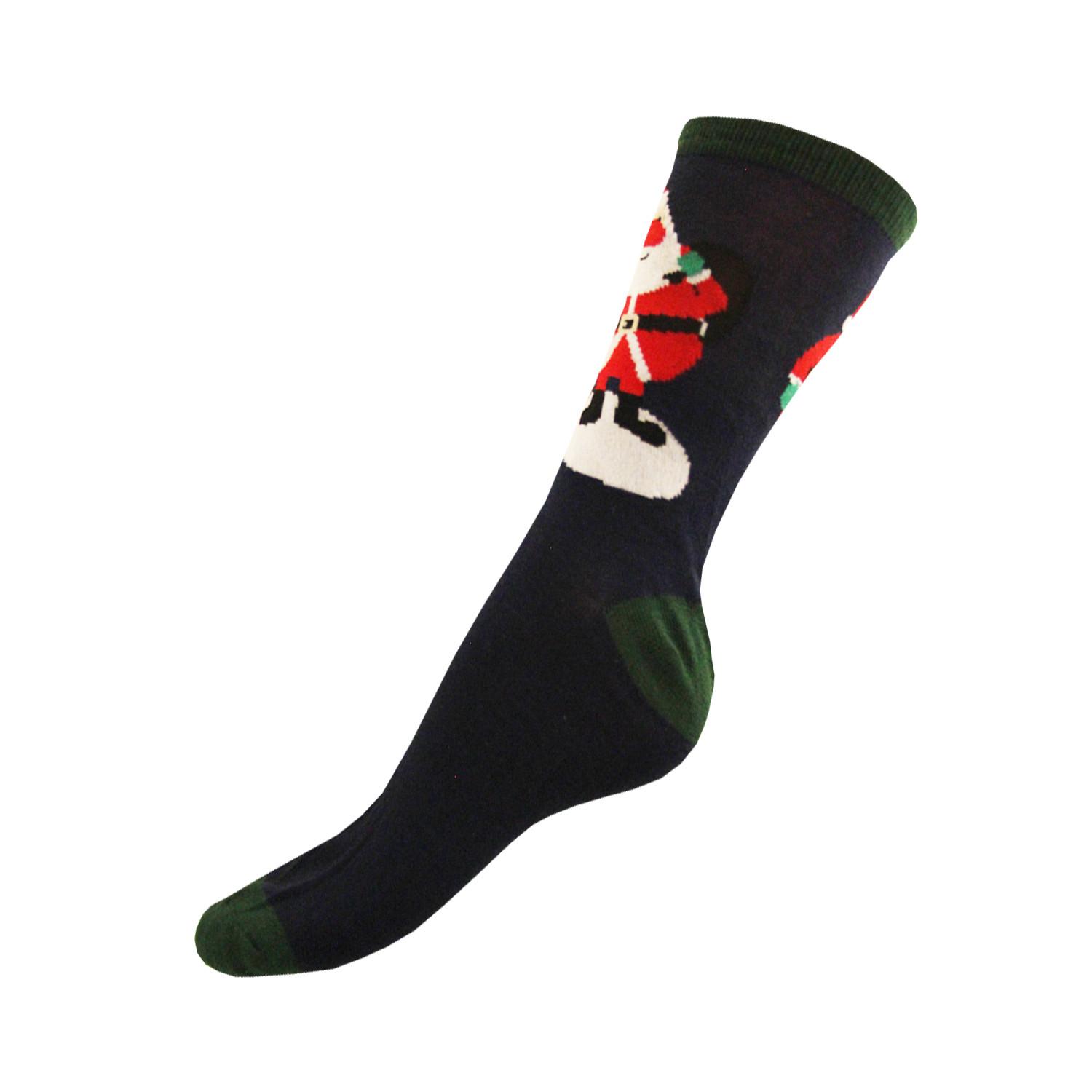 Floso Weihnachts Weihnachtsmann Bestickte Sneaker Socken  