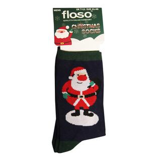 Floso Weihnachts Weihnachtsmann Bestickte Sneaker Socken  