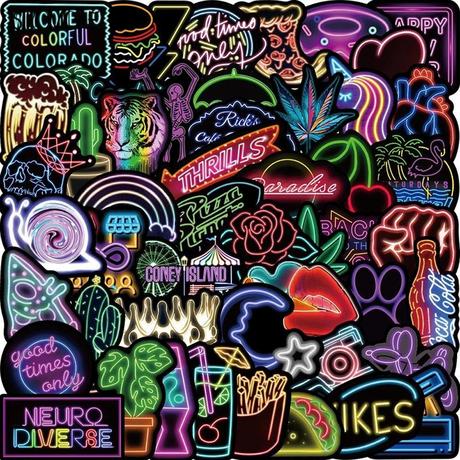 Gameloot Aufkleber - Leuchtreklamen - 50 Stk  