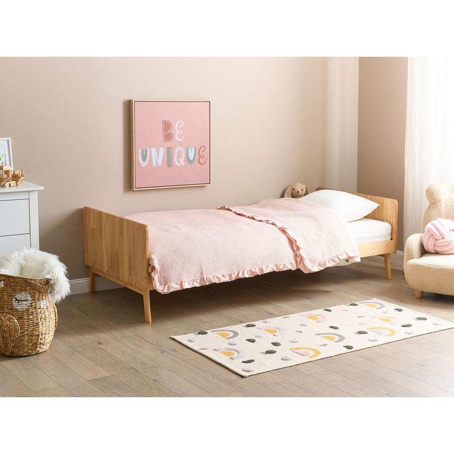 Beliani Letto en Legno di pino  BONNAC  