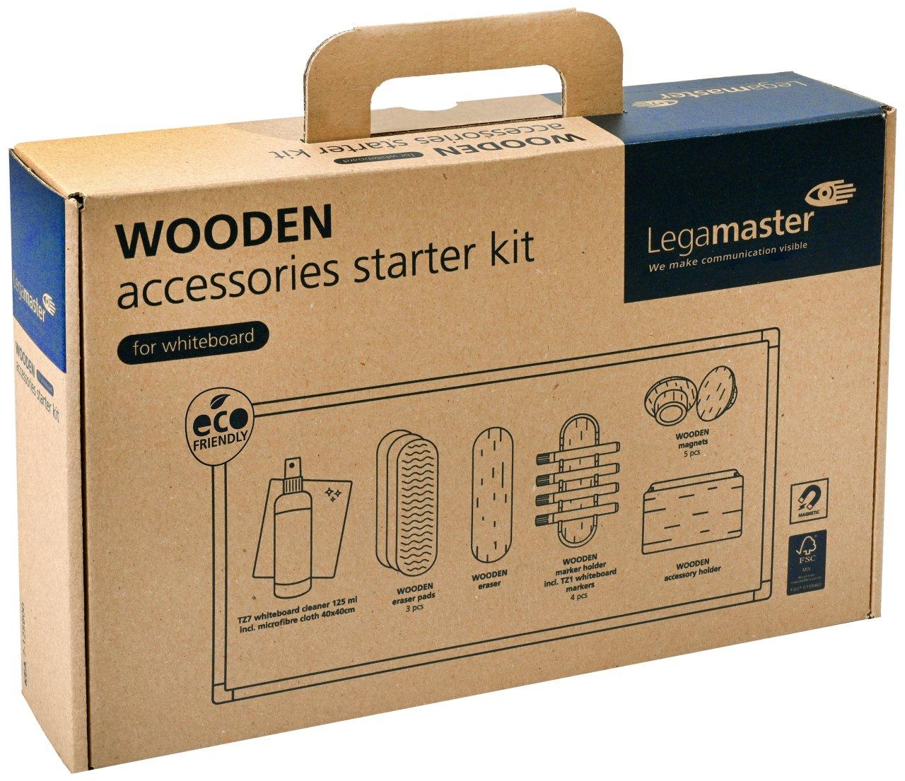 Legamaster  Legamaster WOODEN whiteboard accessory set 17-piece 