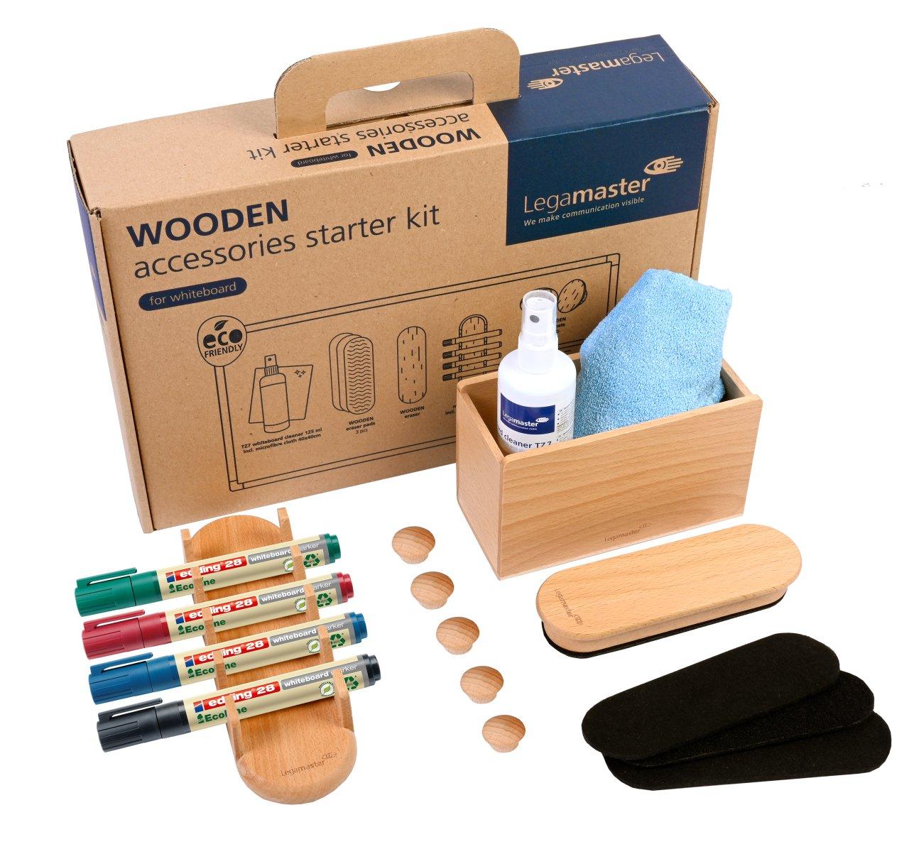 Legamaster  Legamaster WOODEN whiteboard accessory set 17-piece 