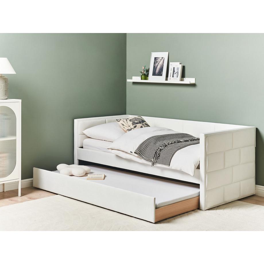 Beliani Lit gigogne en Velours Glamour CHAVONNE  