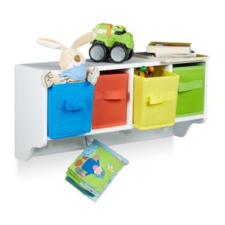 B2X Etagère murale pour enfants avec patère ALBUS  