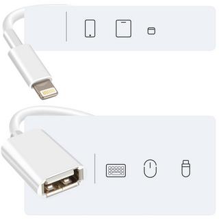 Avizar  Adaptateur OTG USB vers Lightning Blanc 