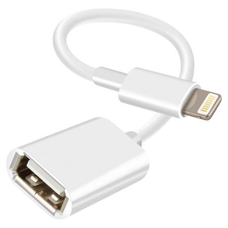 Avizar  Adaptateur OTG USB vers Lightning Blanc 