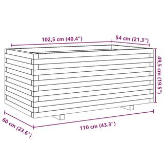 VidaXL Pflanzkübel imprägniertes kiefernholz  