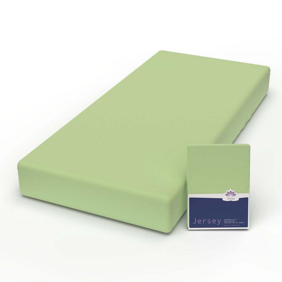 Lotus Bettwaren Jersey Lenzuolo con Angoli Comfort  