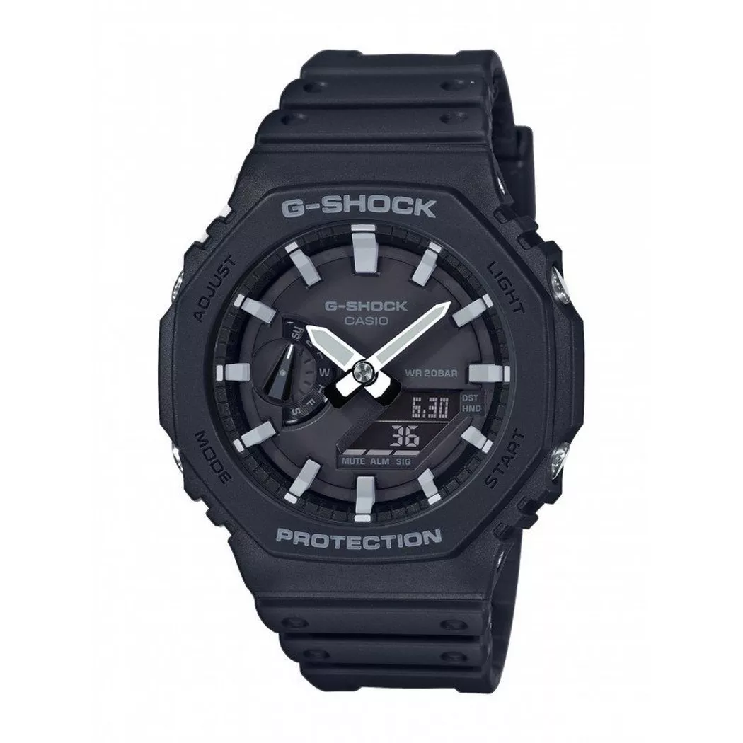 Casio Men's GA-2100-1AER G-Shock 45mm Quartz Watch in Black