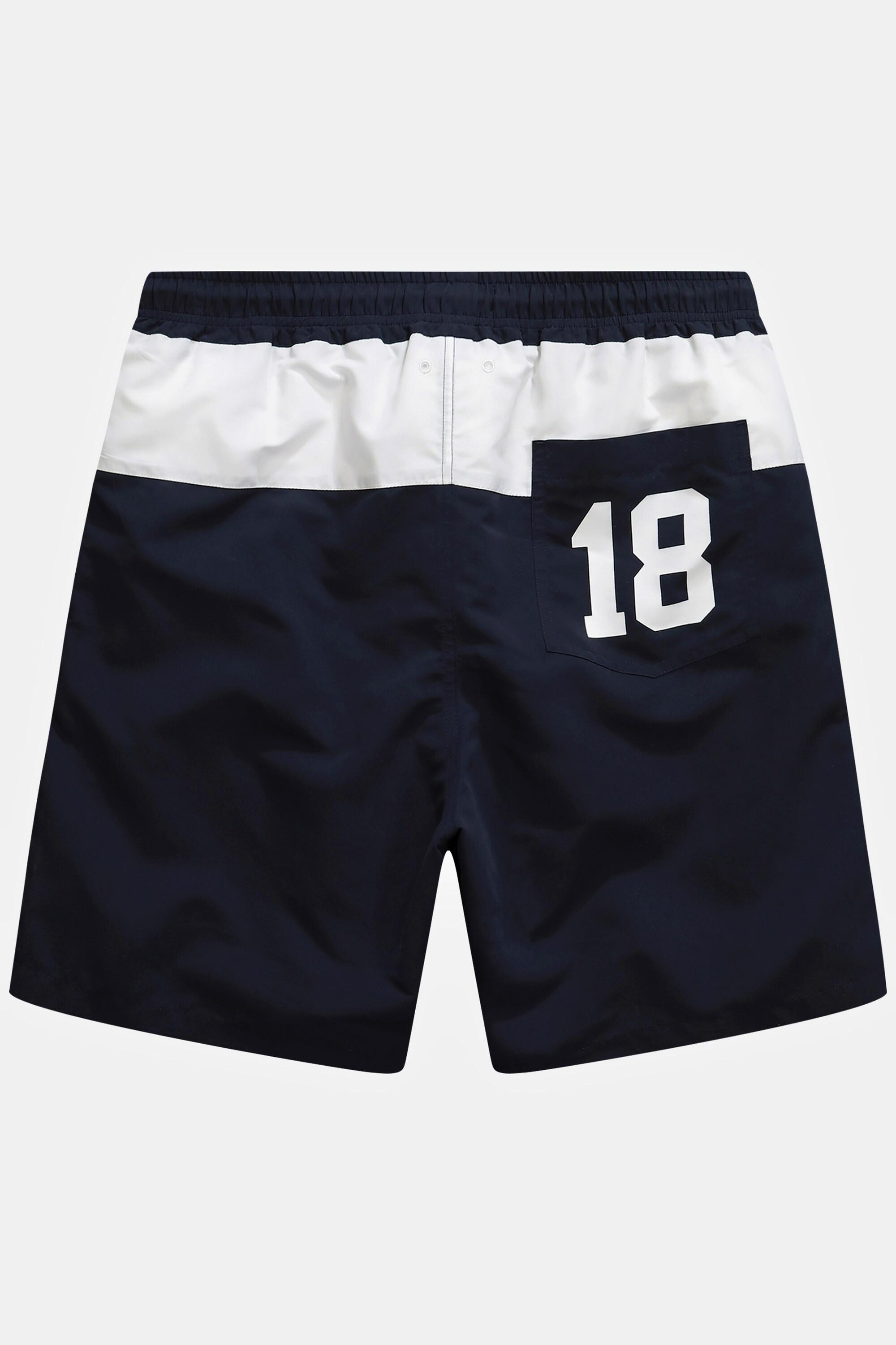 JP1880  Badeshorts, Beachwear, Elastikbund, Streifen 