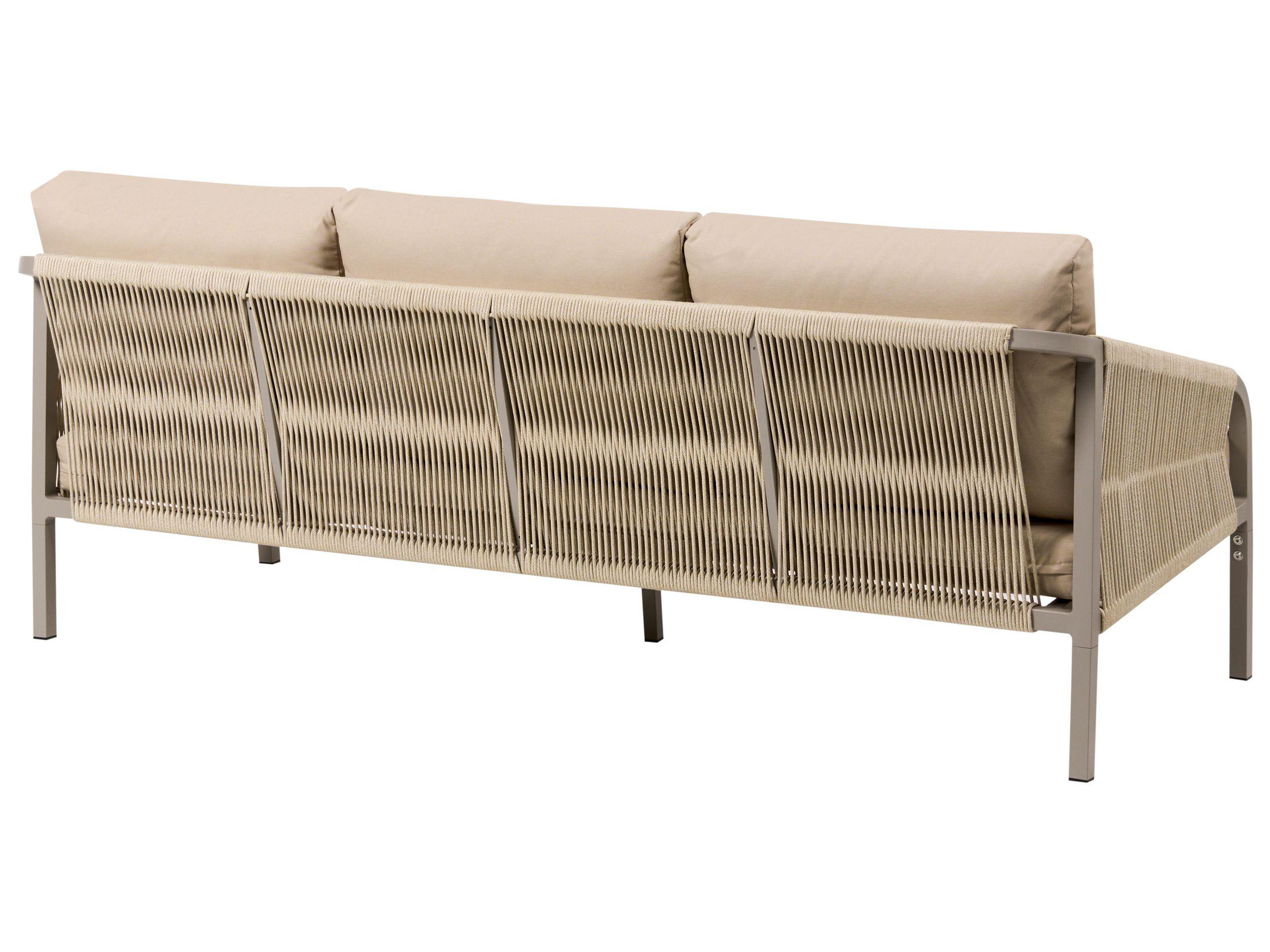 Beliani Set divani con tavolino en Alluminio Moderno MURATO  