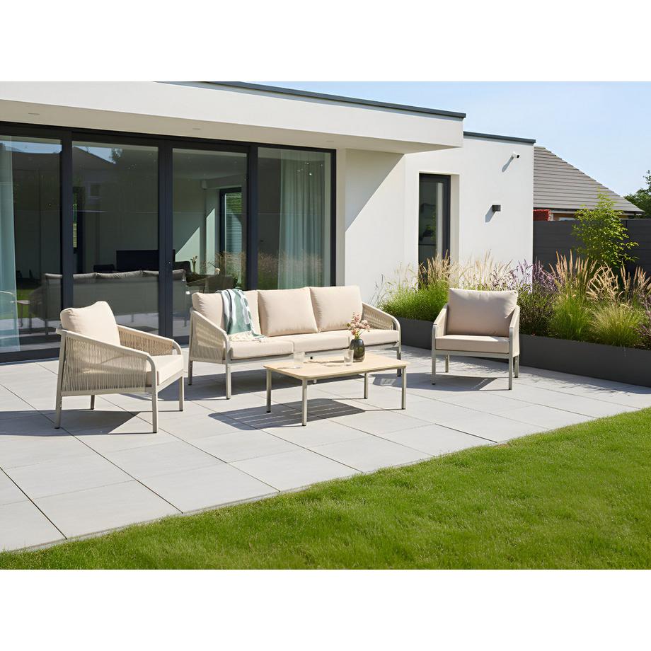 Beliani Lounge Set mit Tisch aus Aluminium Modern MURATO  