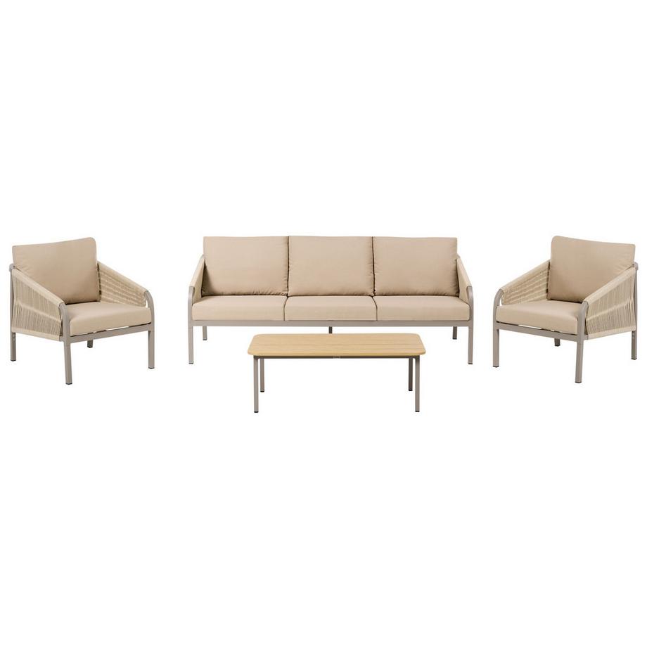 Beliani Lounge Set mit Tisch aus Aluminium Modern MURATO  