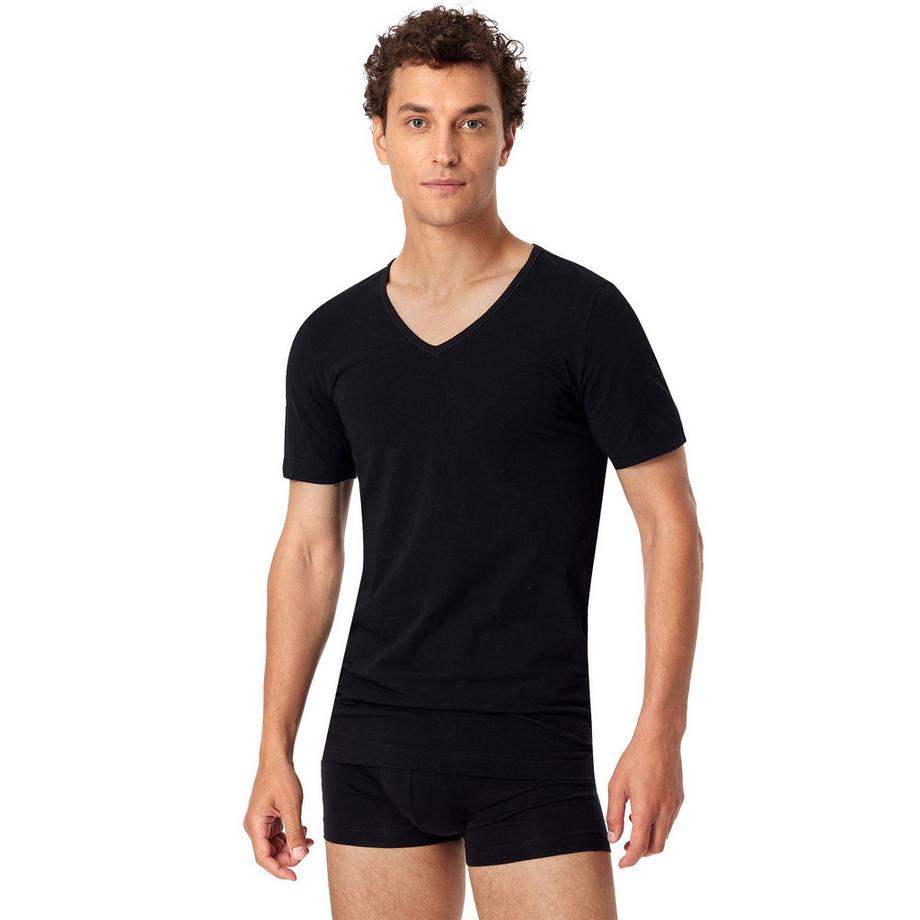 Schiesser  T-Shirt  4er Pack Bequem sitzend-2PACK T-shirt 