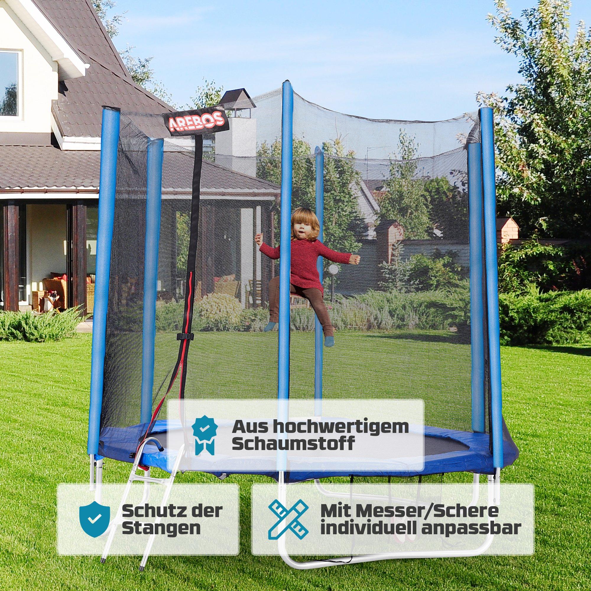 Arebos  16x Rohrpolsterung Schaumstoff für Netzstange Gartentrampolin Trampolin 