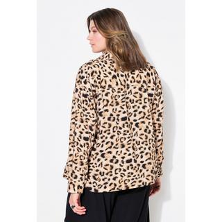 Studio Untold Boxy Shape Hemdjacke Leo Print  