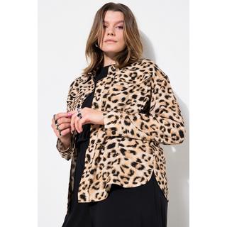 Studio Untold Boxy Shape Hemdjacke Leo Print  