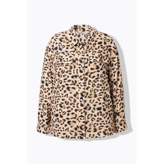 Studio Untold Boxy Shape Hemdjacke Leo Print  