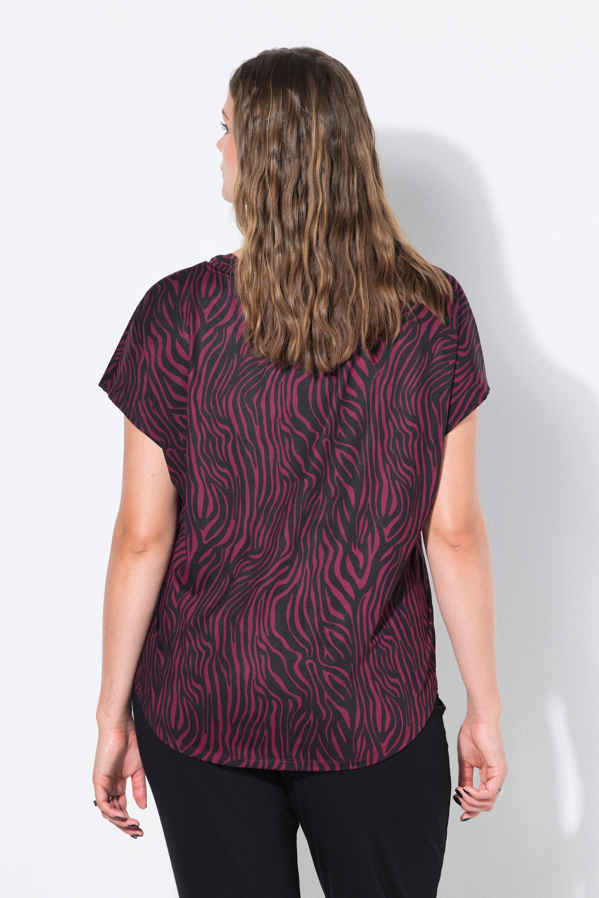 Studio Untold Elastisches Color Zebra Sport Top  