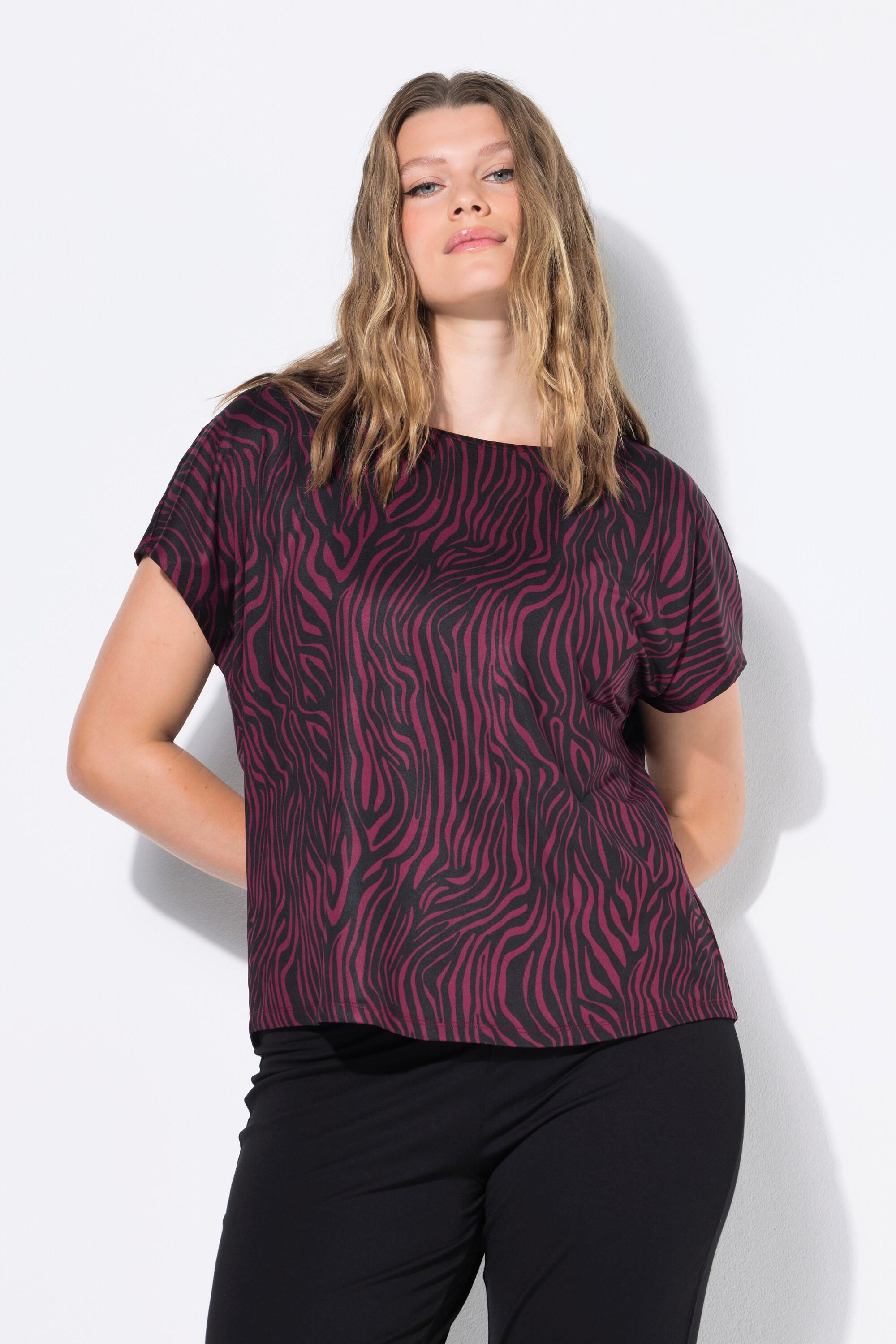 Studio Untold Elastisches Color Zebra Sport Top  