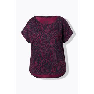 Studio Untold Elastisches Color Zebra Sport Top  