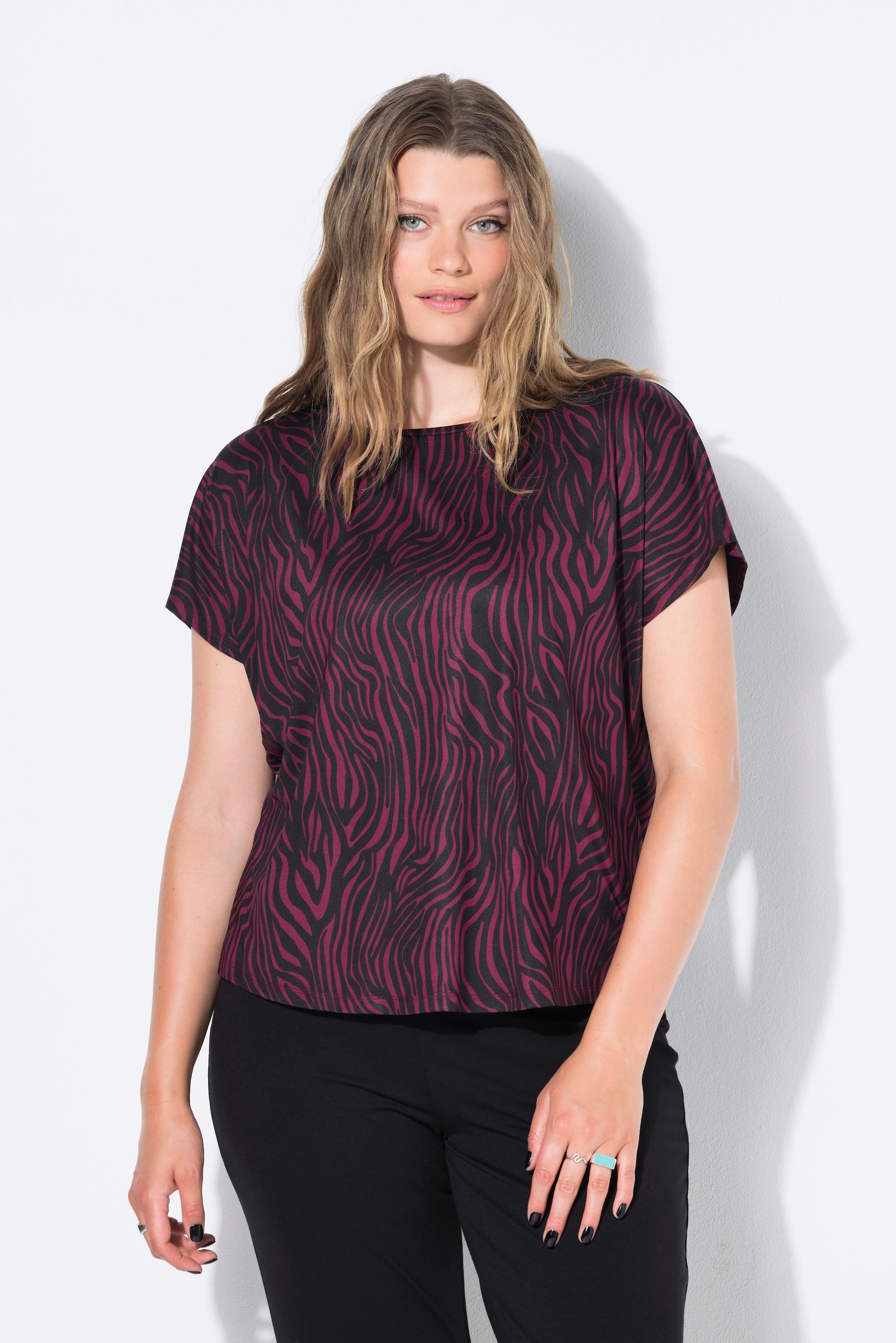 Studio Untold Elastisches Color Zebra Sport Top  