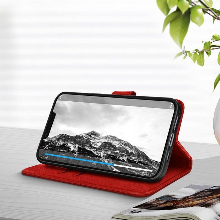 Avizar  Étui iPhone 14 Plus Portefeuille Rouge 