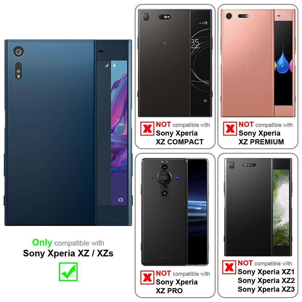 Cadorabo  Handy Kette für Sony Xperia XZ  XZs Silikon mit Silbernen Ringen 