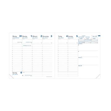 Quo Vadis - Ricambio Agenda - 2025 - Esecutivo - Settimana Planning - Tedesco - 13 mesi da dicembre a dicembre - 16x16 cm - Carta Cl airefontaine Bianca - Prodotto in Francia