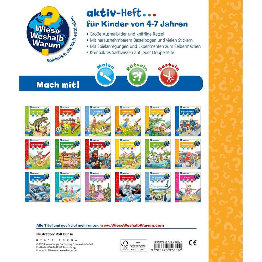 Ravensburger  Wieso? Weshalb? Warum? aktiv-Heft Eisenbahn 