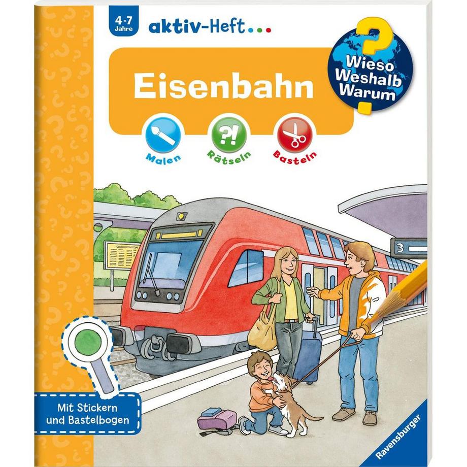 Ravensburger  Wieso? Weshalb? Warum? aktiv-Heft Eisenbahn 