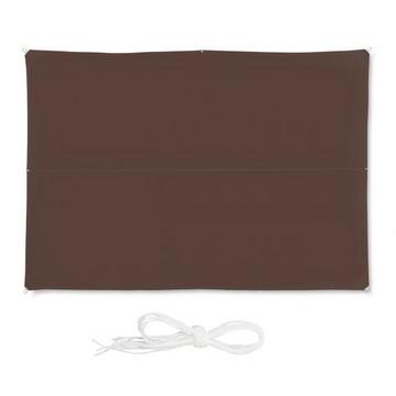 Voile d'ombrage rectangulaire marron