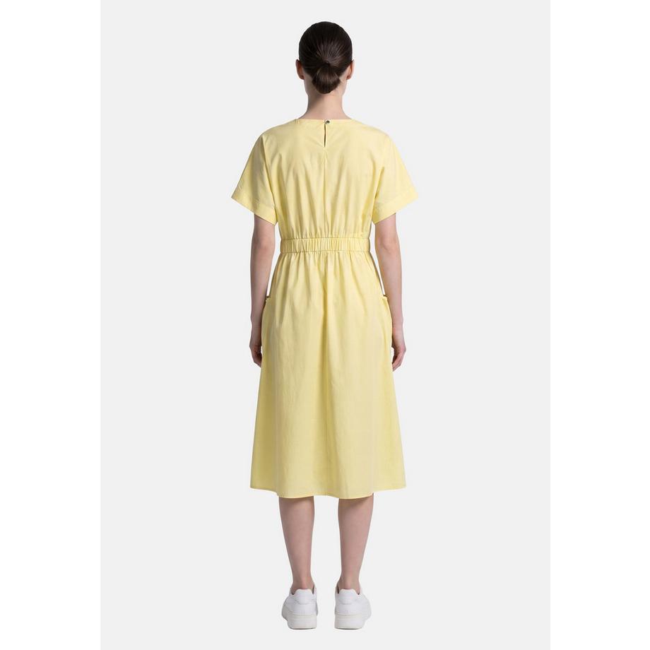 Chiara Ferretti Abito midi a maniche corte con vita elasticizzata  